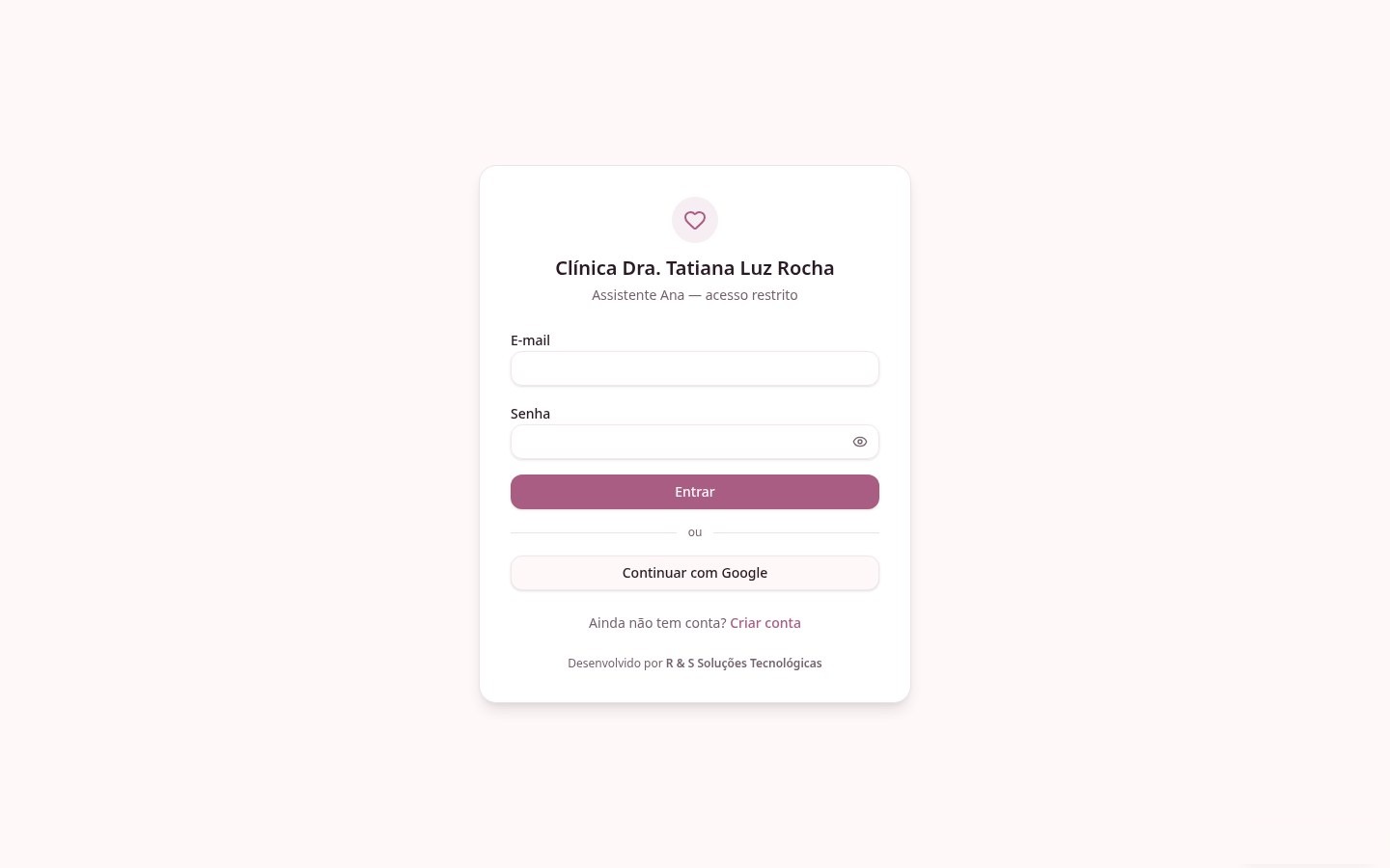 Ana IA – Plataforma Inteligente para Clínicas